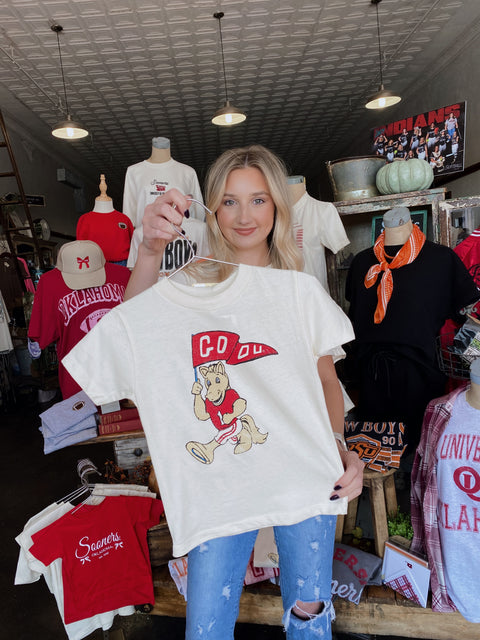 The OU Mascot Pennant Tee // Kids