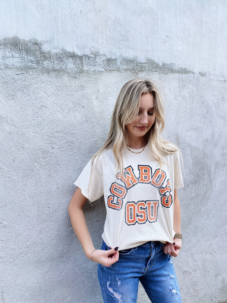 Shop The Lady Luck Osu Cowboys Vintage Football Tee XL